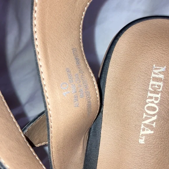 Merona Chunky Heel Shoes with straps at ankle - Picture 11 of 13